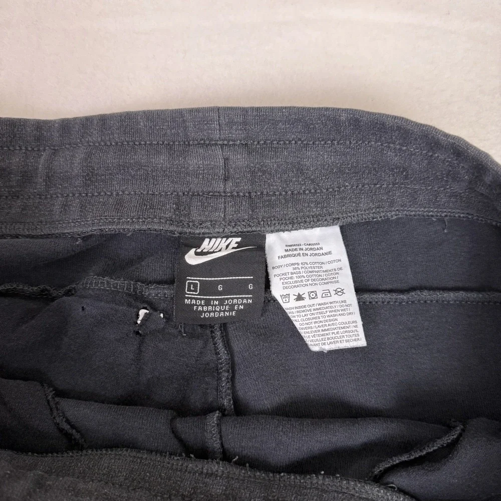Nike Men's Joggers Black Modern Fleece‎ Sweatpants Back Zipper Pocket Large L